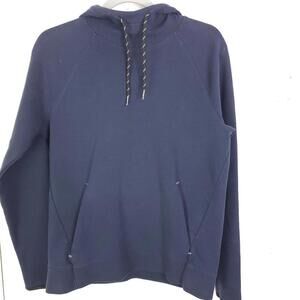 Old Navy Sweater Mens Small Hooded Cowl Drawstring Dynamic Fleece 4 Way Stretch